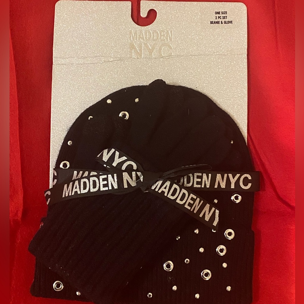 Madden NYC Hat & Gloves - New